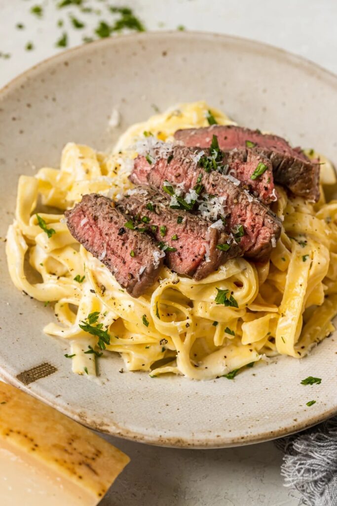 Creamy Steak Alfredo