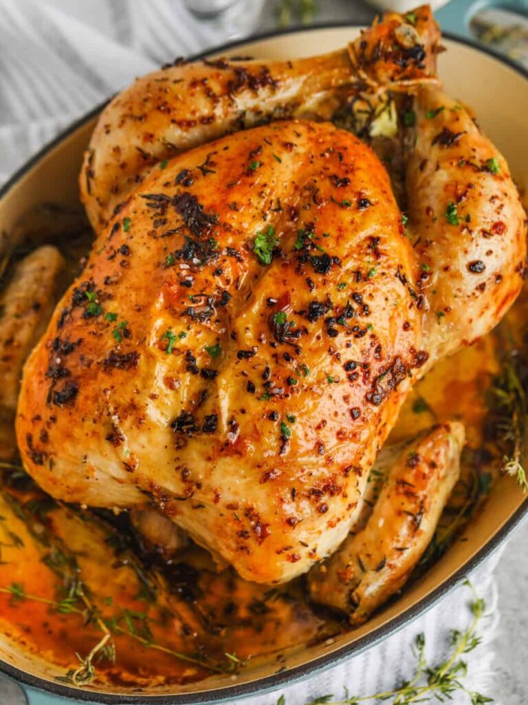 Garlic Butter Roast Chicken