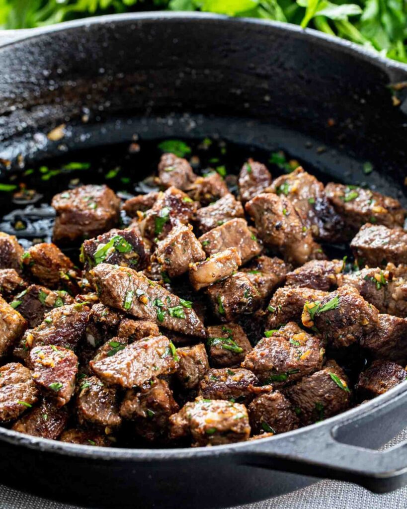 Garlic Steak Bites