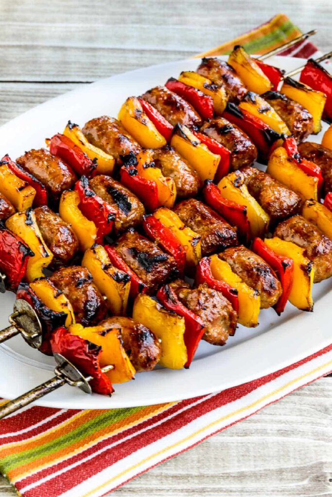 Grilled Sausage with Peppers