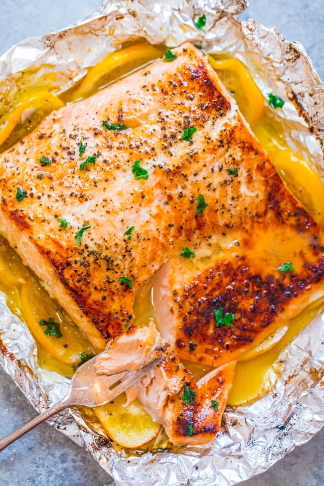Lemon Butter Salmon Sheet Pan