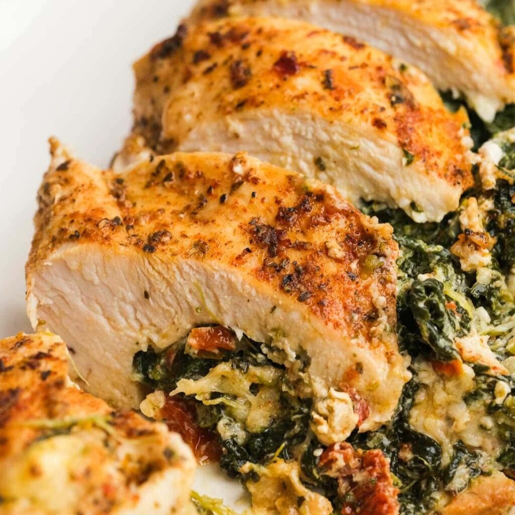Spinach and Feta Stuffed Chicken