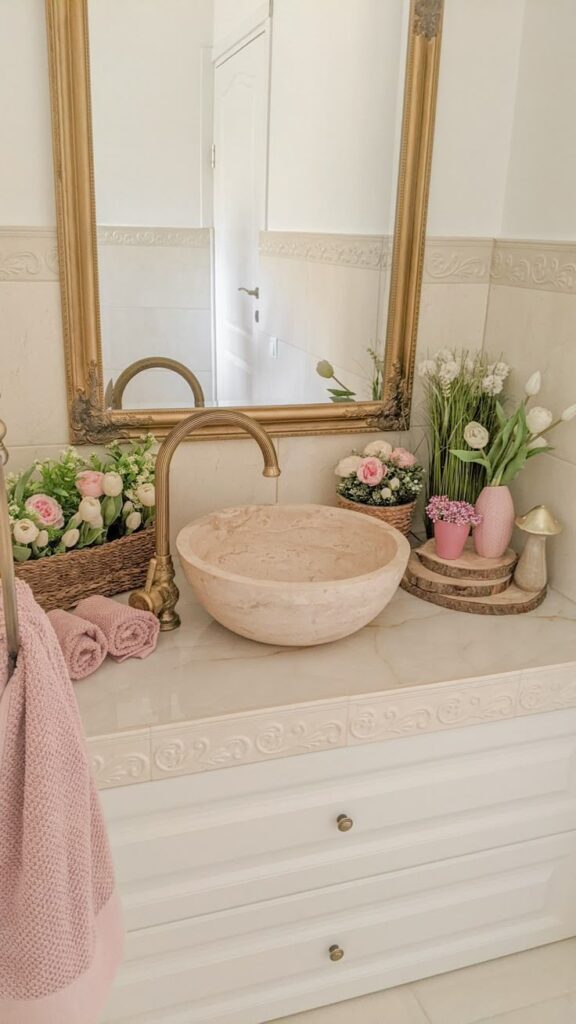 Bathroom design spring decor ideas