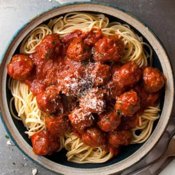 Beef Meatballs with Pasta