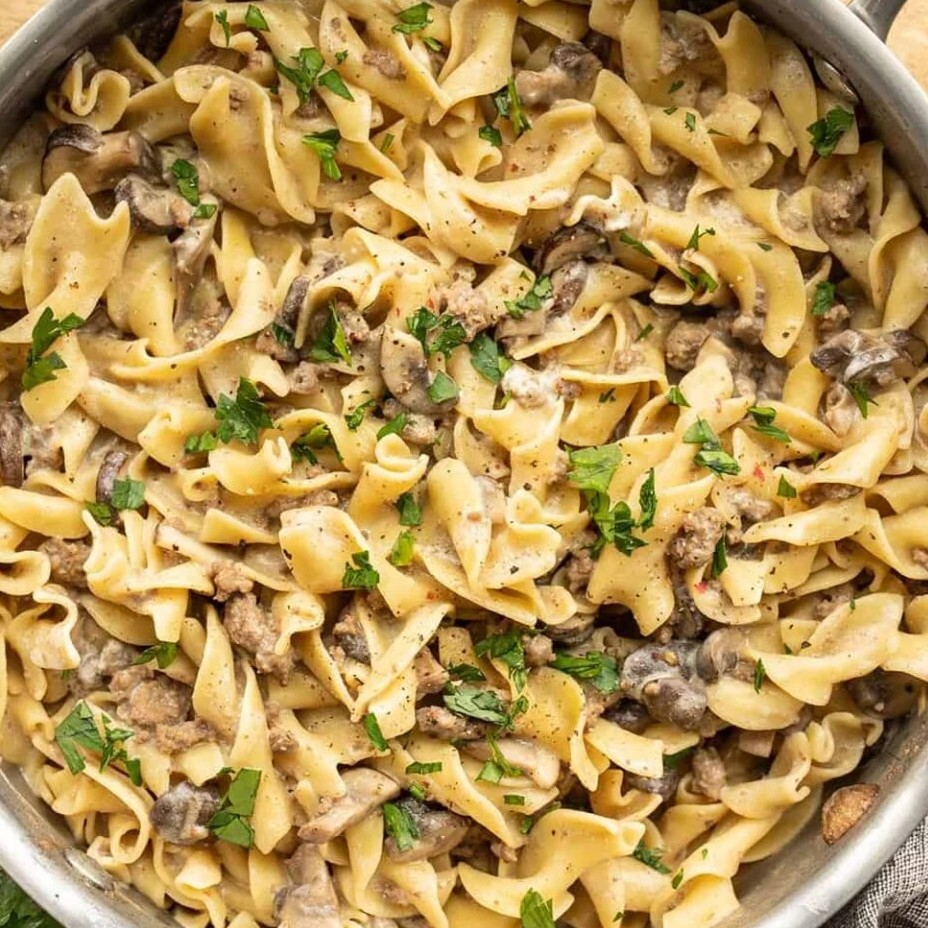 Beef and Mushroom Pasta