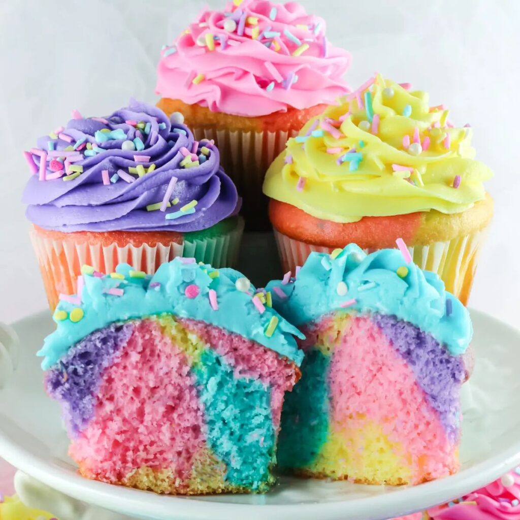 Celebration Marble Cupcakes