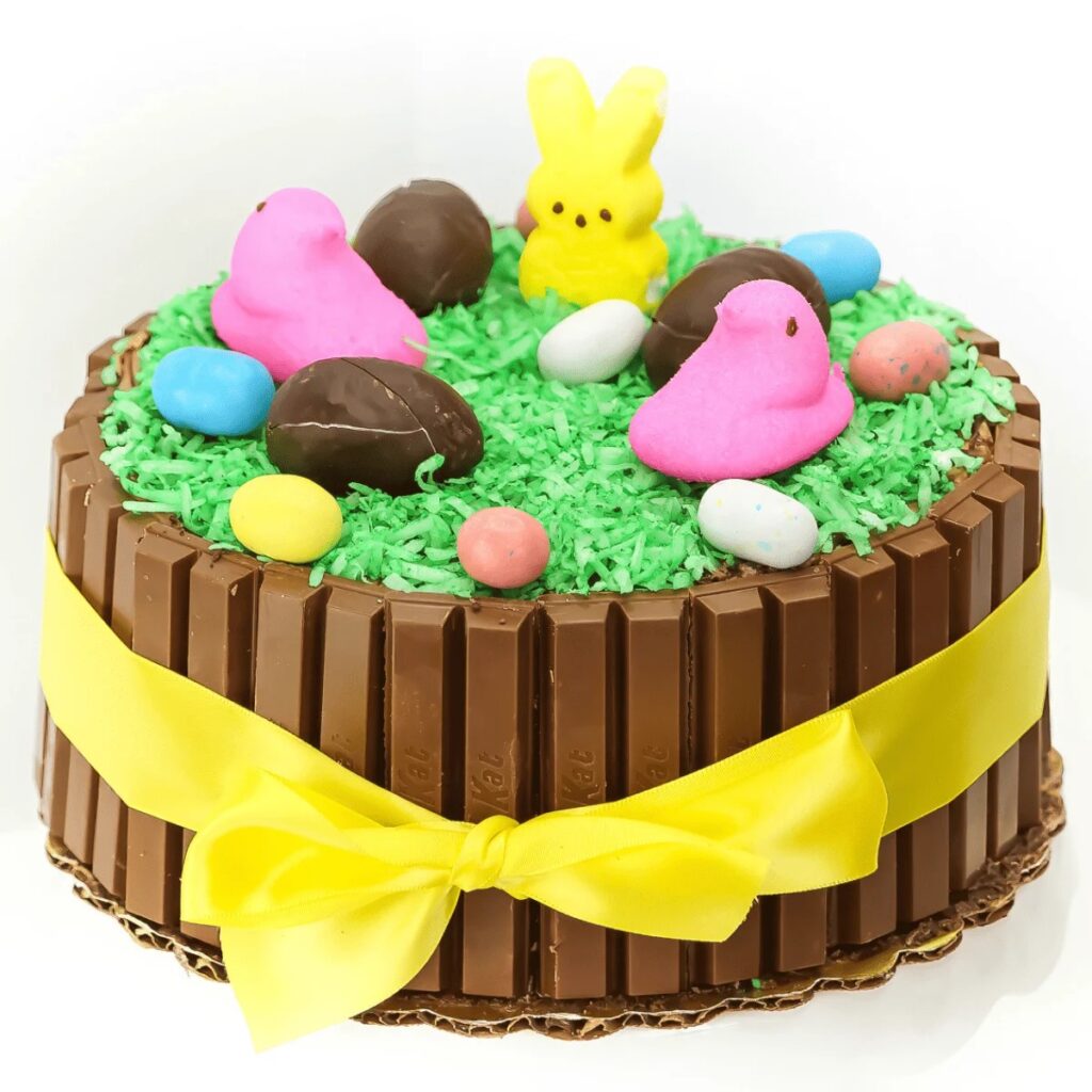 Easy Easter Basket Kit Kat Cake