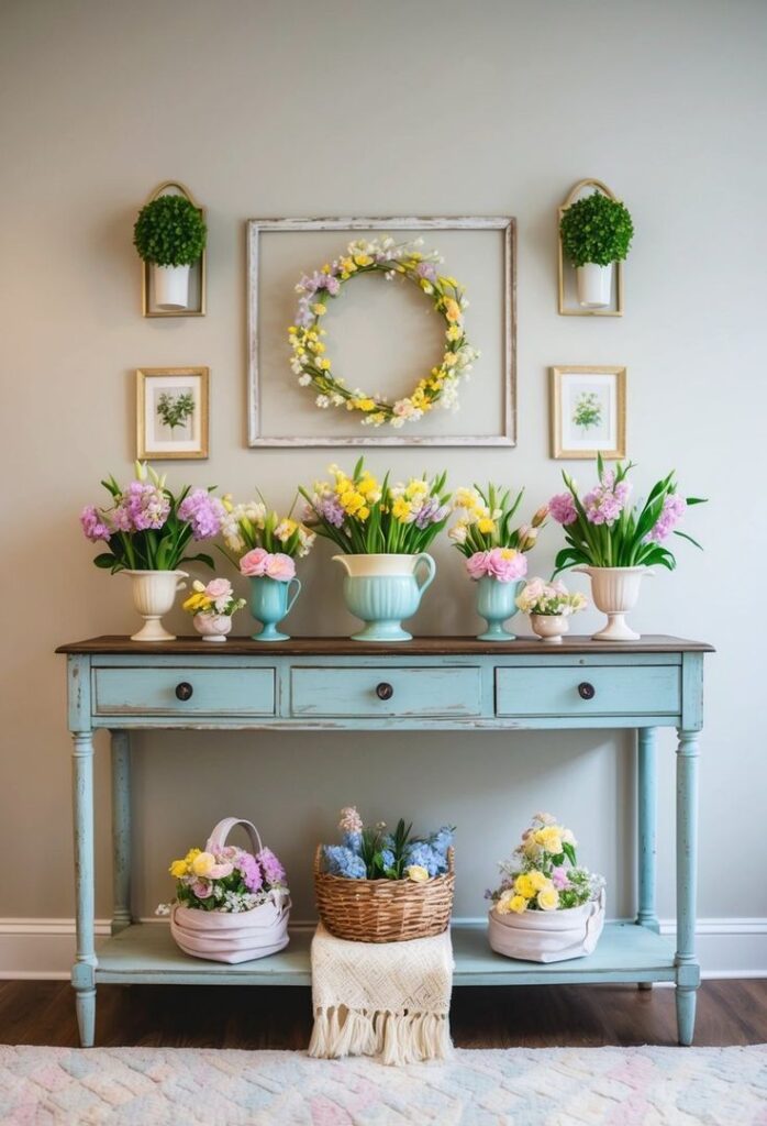 Spring Entry Way Decor
