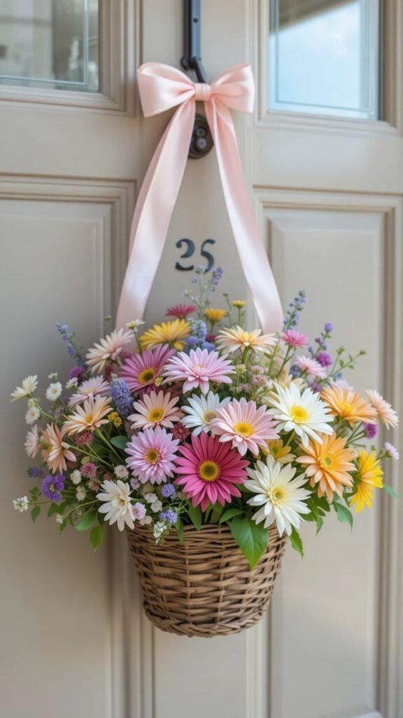 Spring Wall Hanging Basket