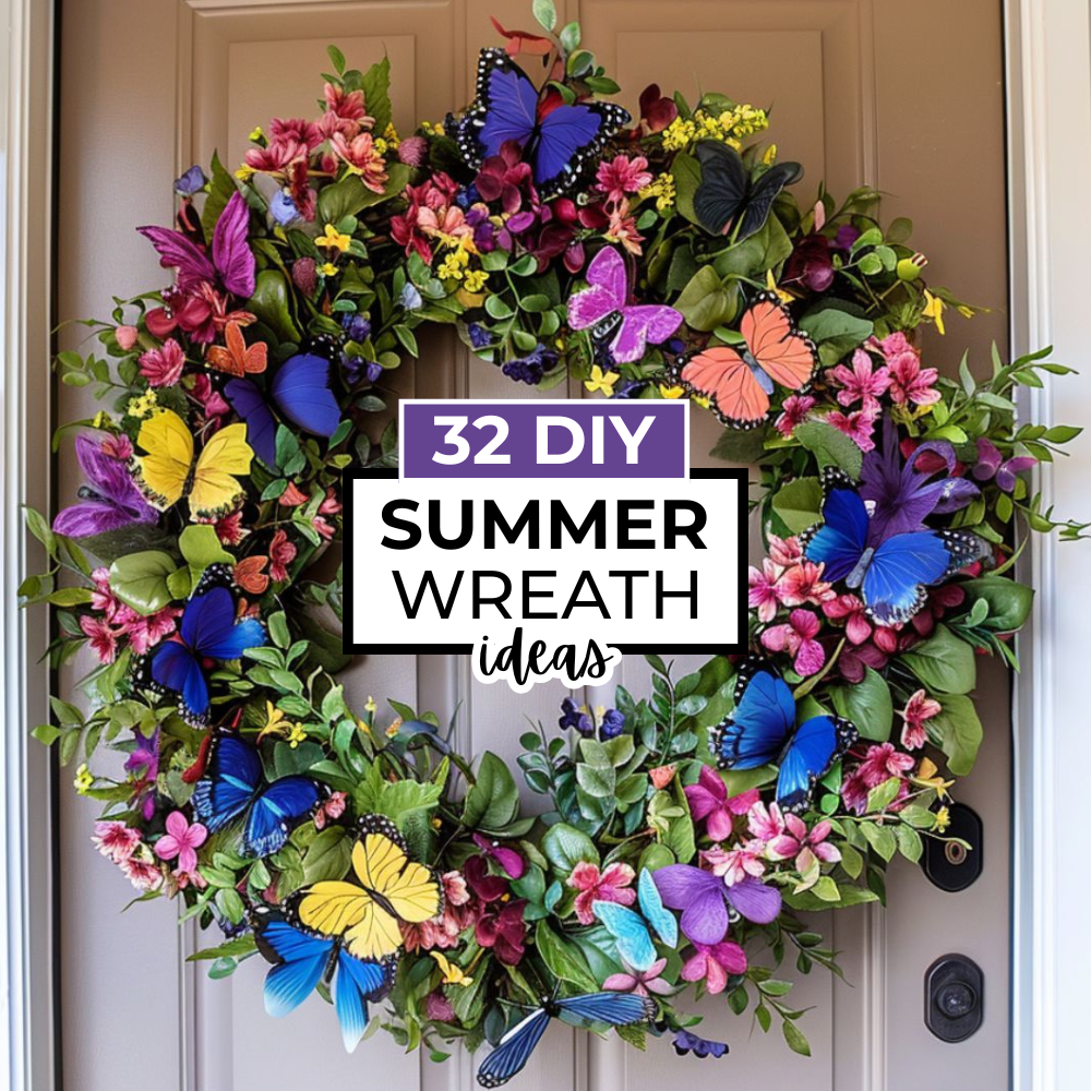 32 Best DIY Summer Wreath Ideas To Recreate This Summer
