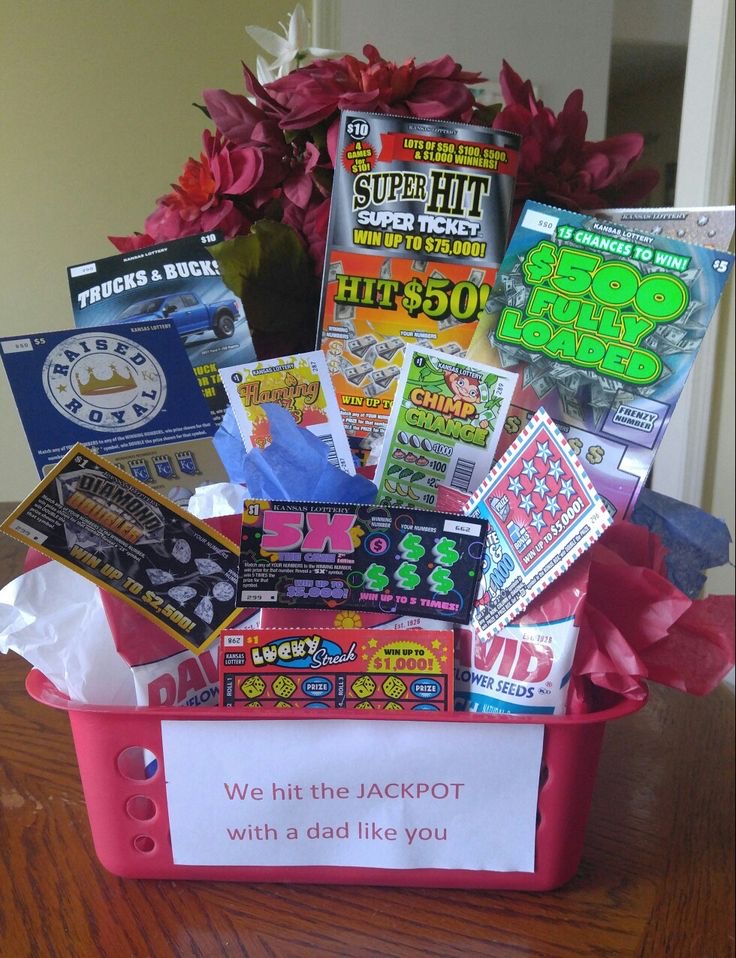 LOTTERY TICKET BASKET idea