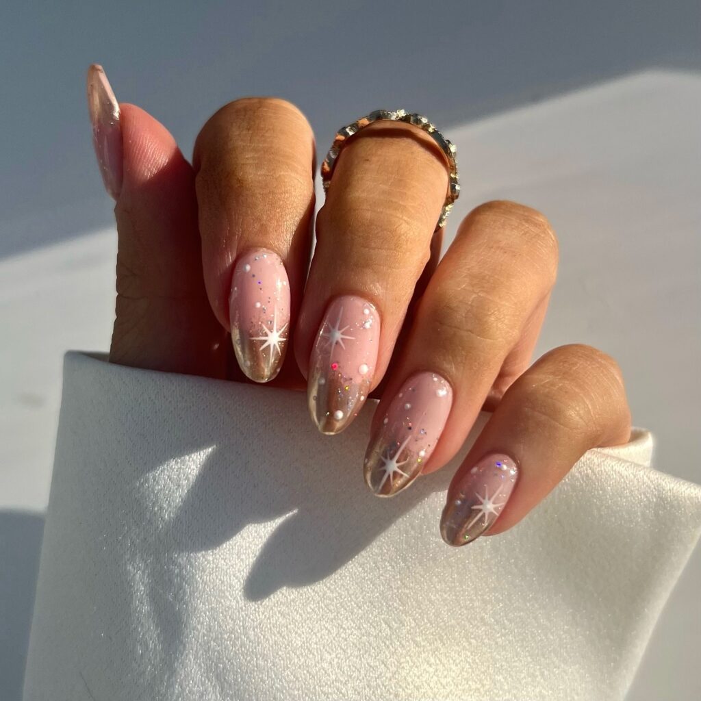 Soft Glitter Star Ombre