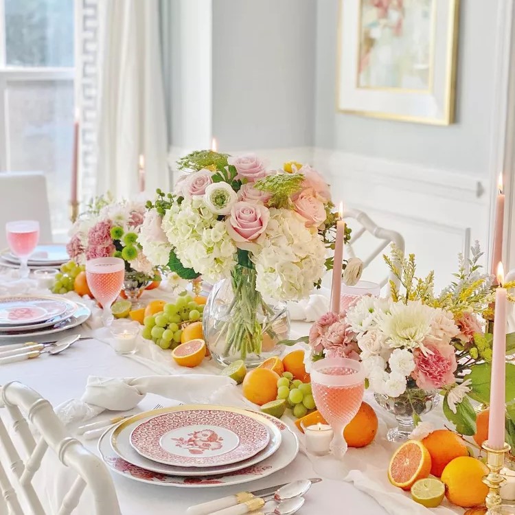Summer Table Fruit Centerpiece