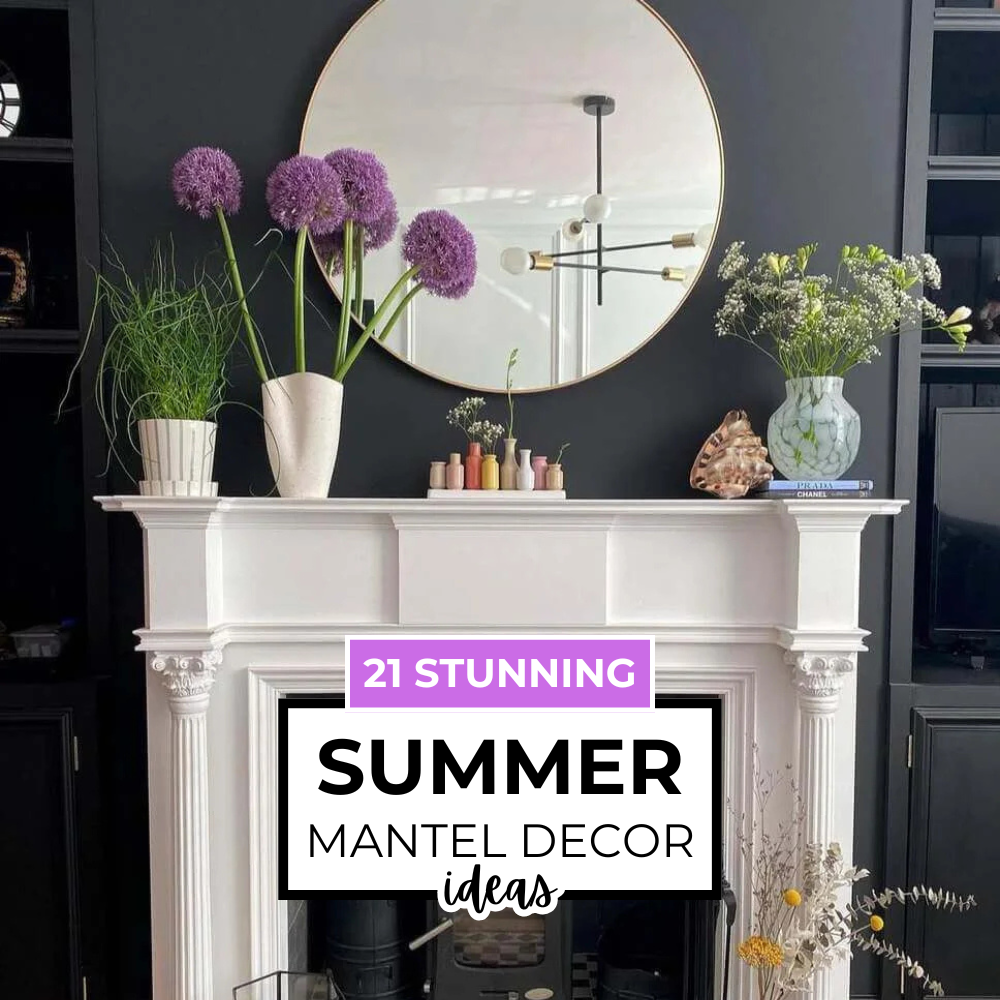 21 Best Summer Mantel Decor Ideas