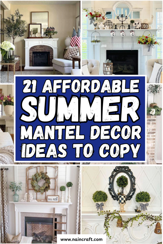 21 Best Summer Mantel Decor Ideas