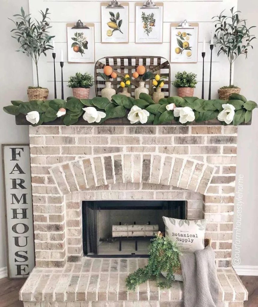 Citrus Farmhouse Mantel