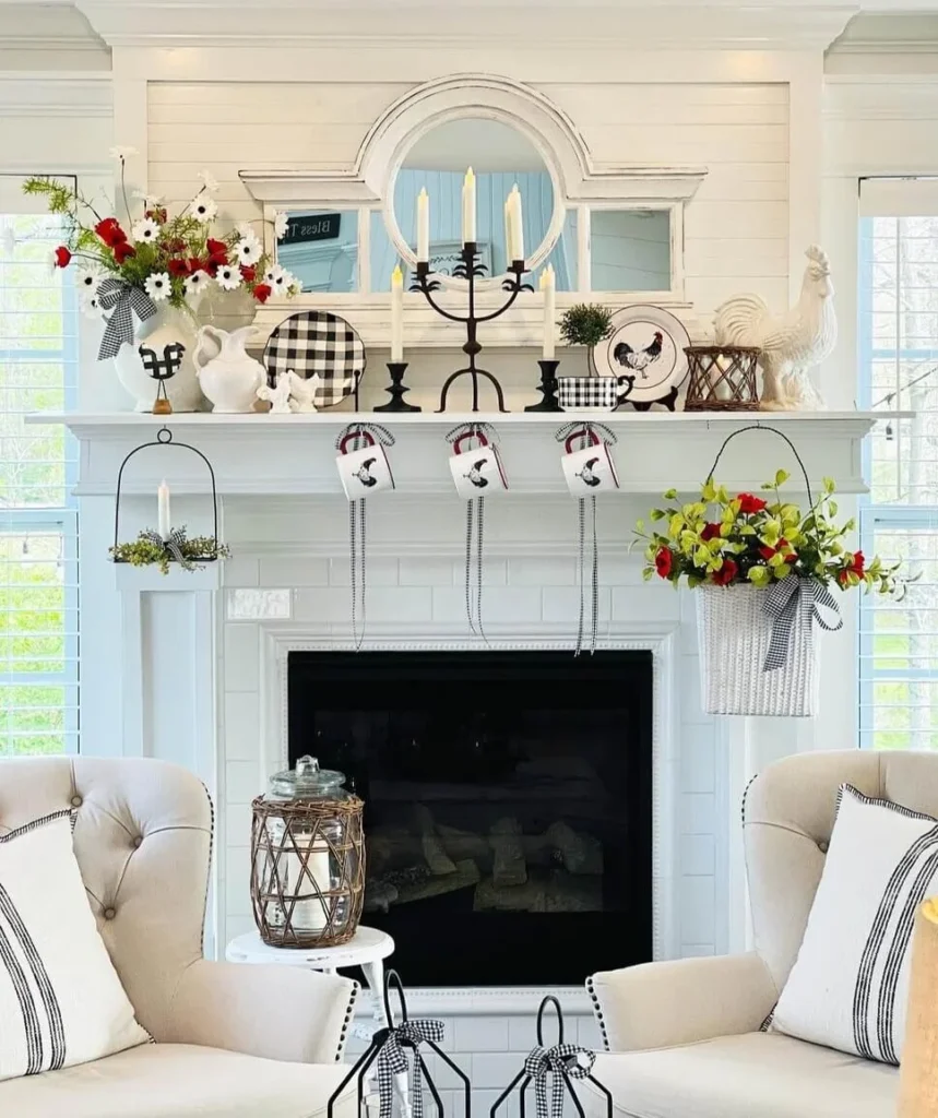 Farmhouse Mantel Decor