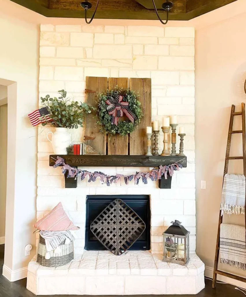 Rustic Americana Mantel
