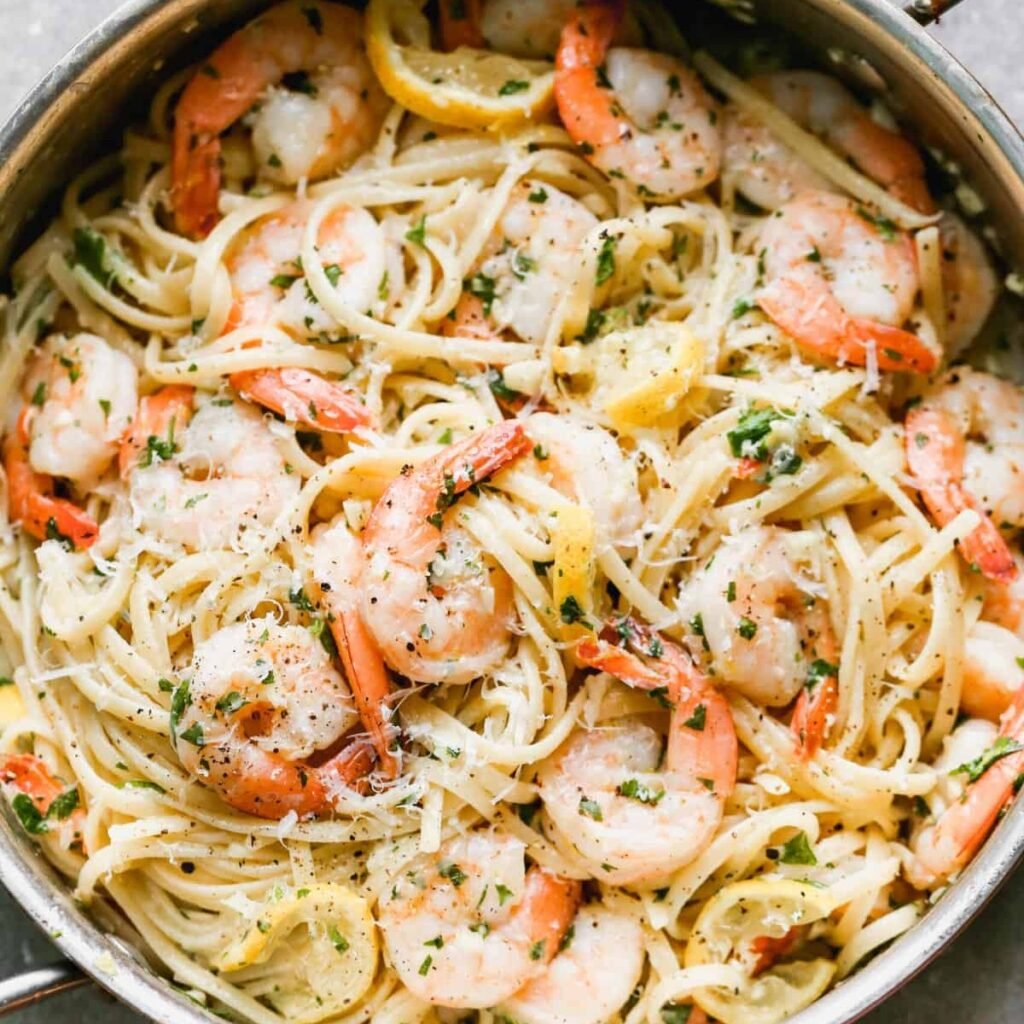 Shrimp Scampi Linguine